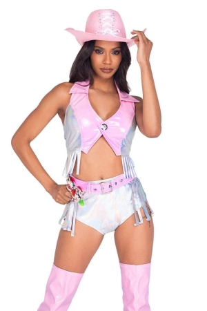 3 Piece Sexy Space Cowgirl Costume