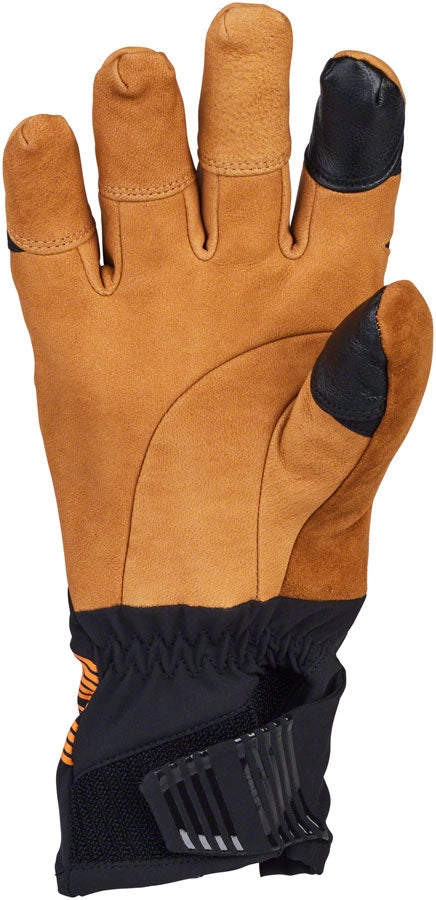 45NRTH 2024 Sturmfist 5 LTR Leather Gloves - Tan/Black Full Finger X-Large