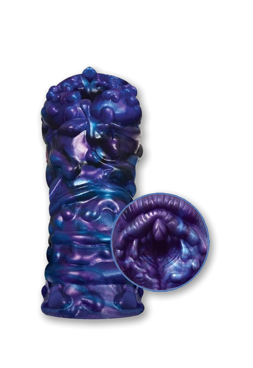 Alien Nation Lagos Silicone Stroker - Blue/Purple