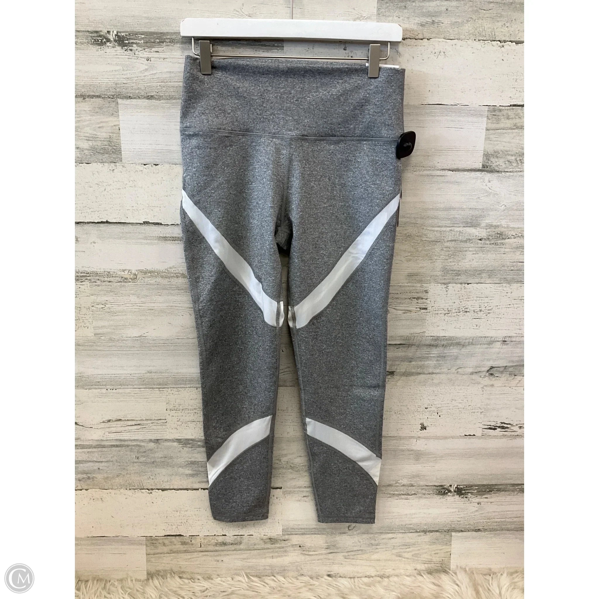 Athletic Leggings By Aerie In Grey, Size: L