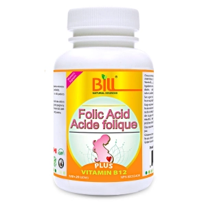 BILL Natural Sources® Folic Acid Plus Vitamin B12 120 Tablets