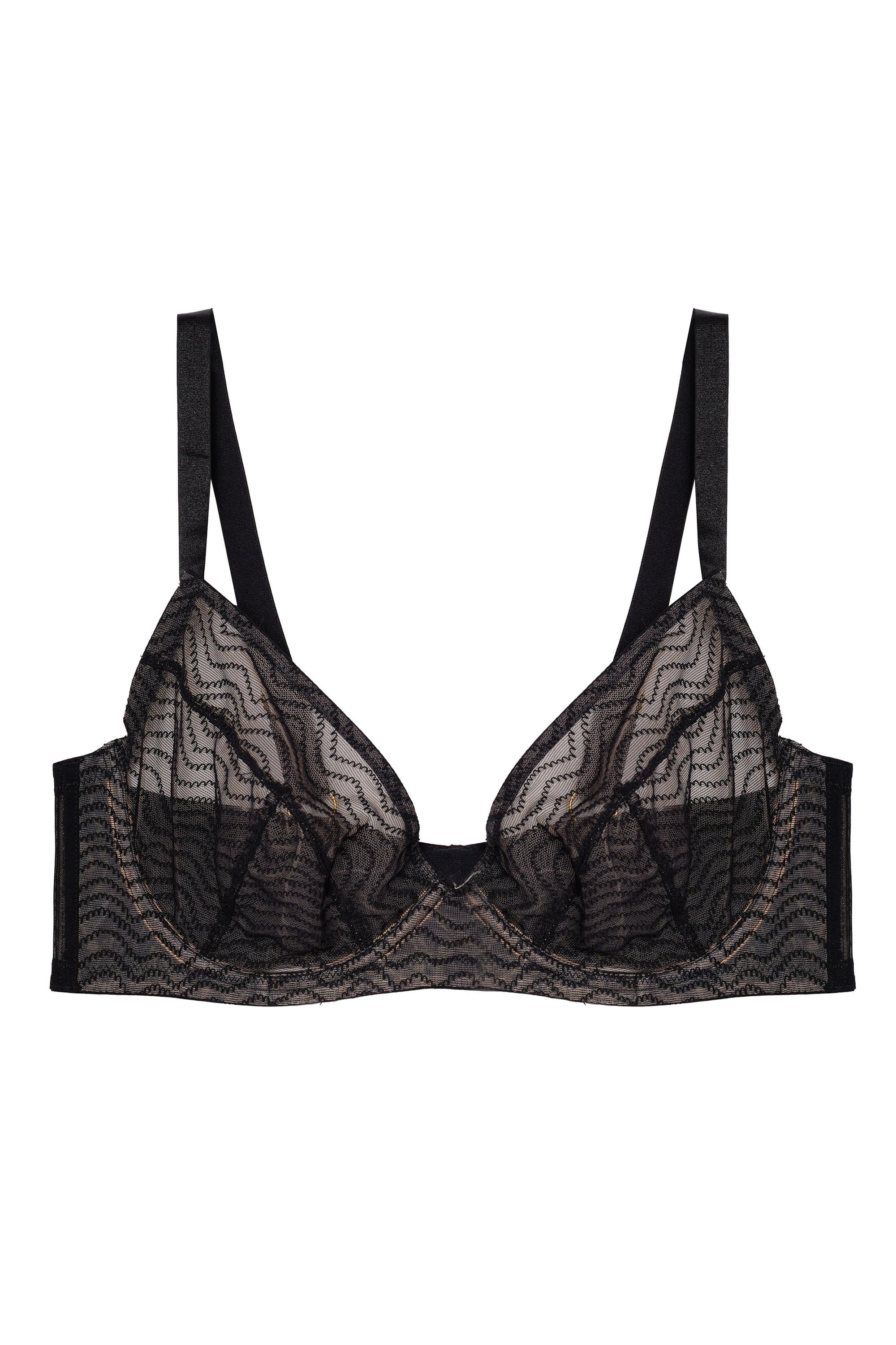 Brianna Black Mesh Bra