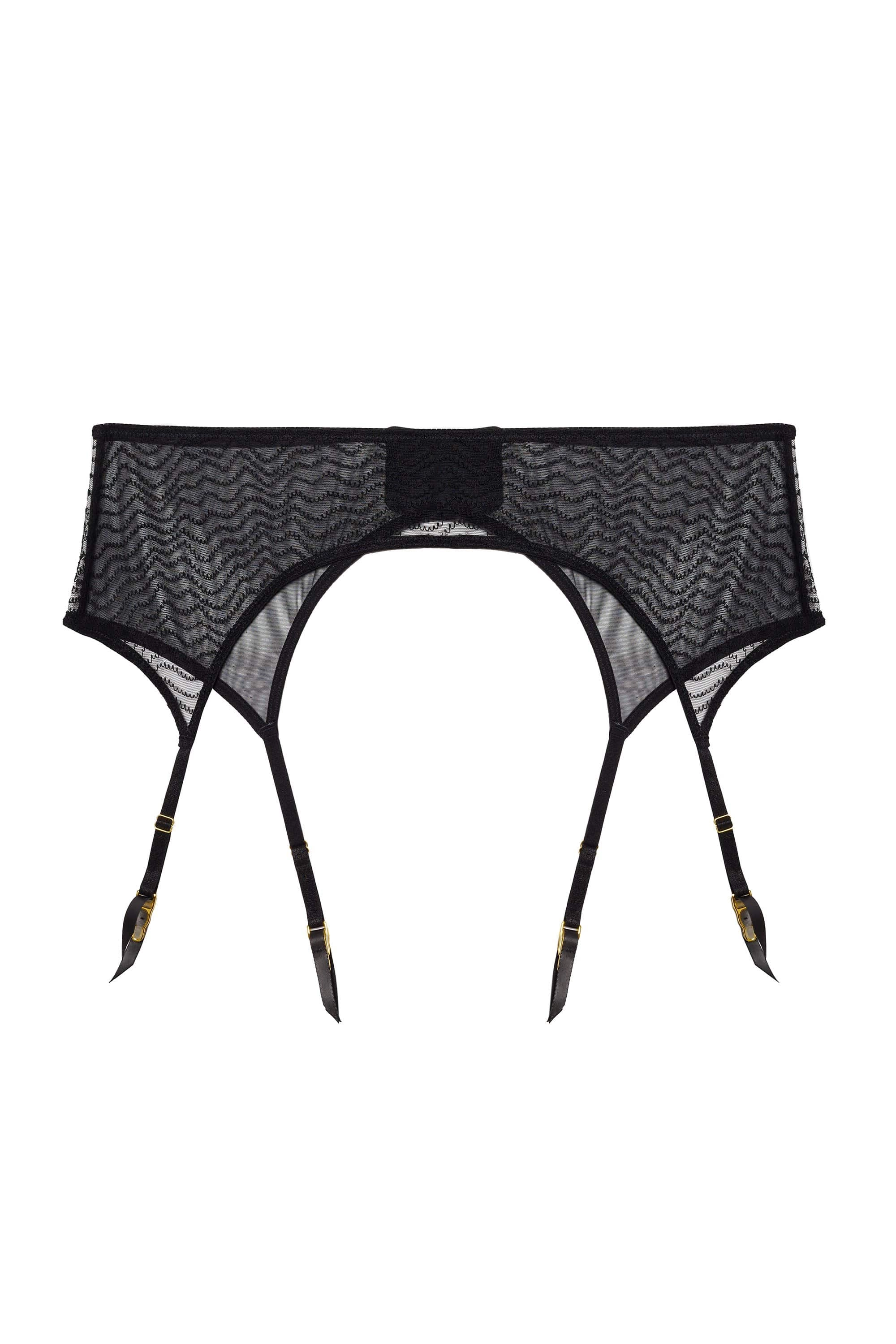 Brianna Black Mesh Suspender