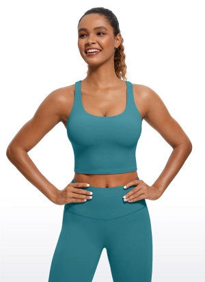 Butterluxe Criss Cross Back Built-in Bra Tanks