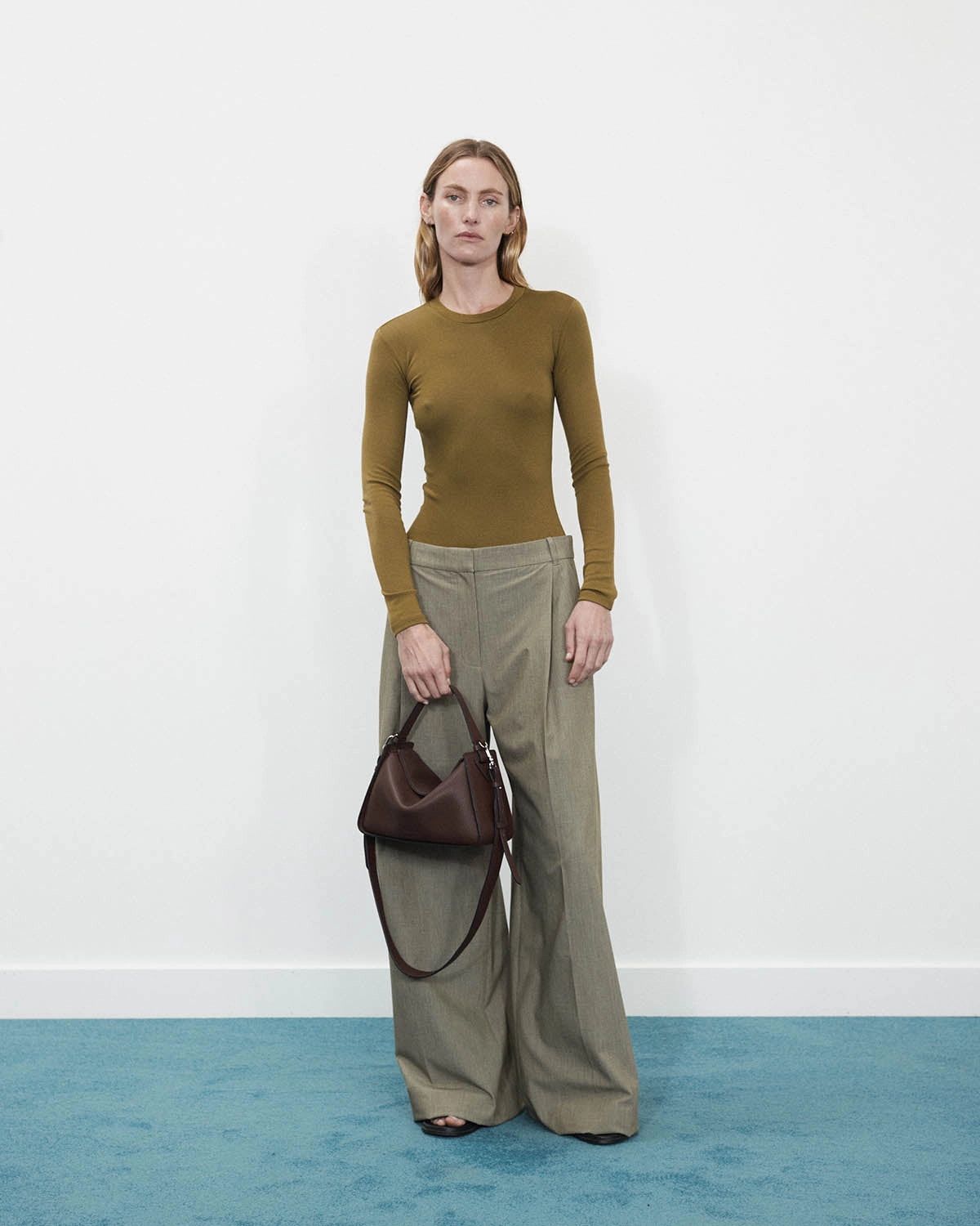 Clementine Bag: Coffee Pebbled Leather