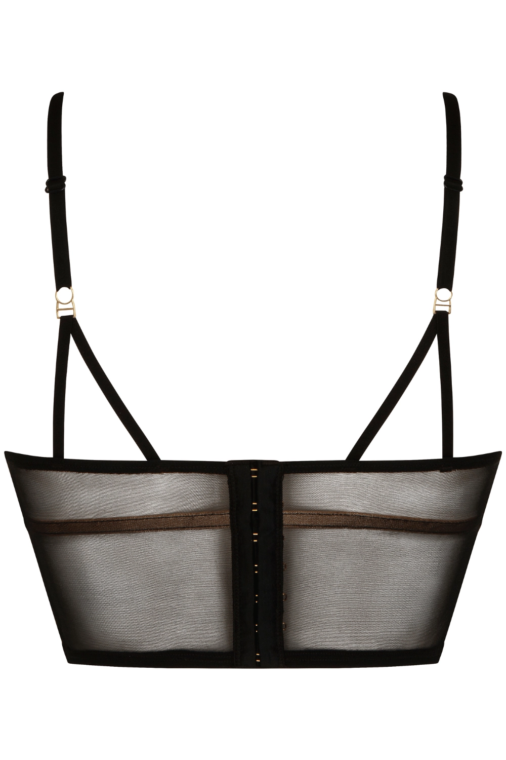 Cosmic Dream Open Cup Bustier Bra Black