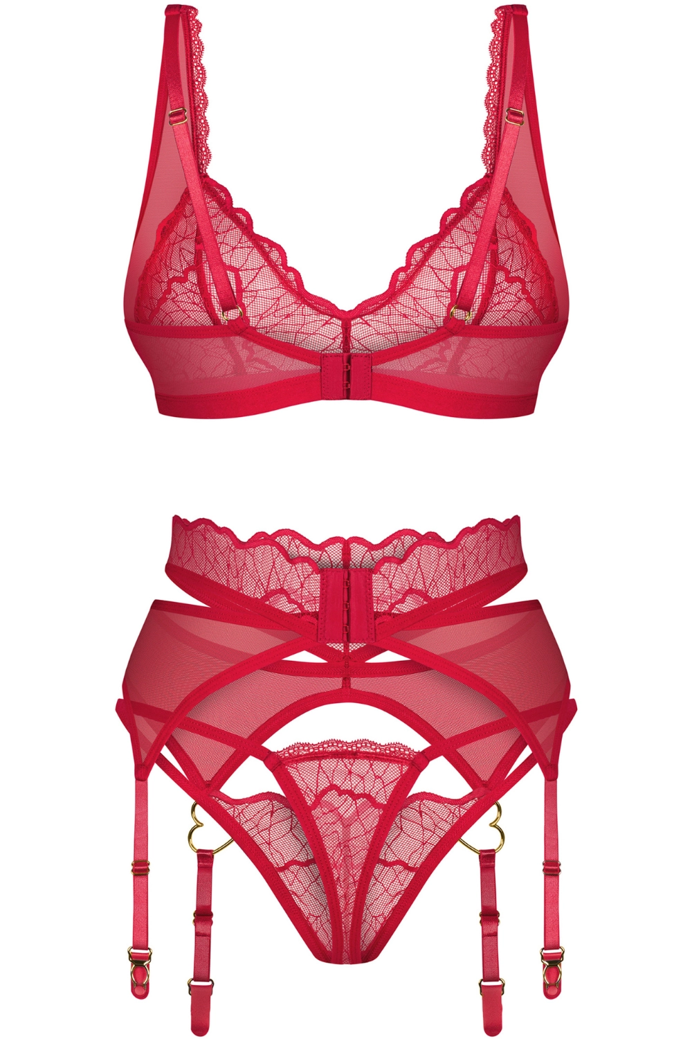 Cupide Desir Bra, Thong & Suspender
