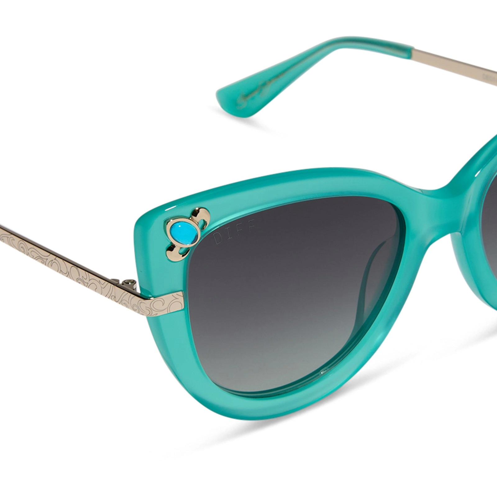DISNEY PRINCESS - JASMINE   TEAL   GREY GRADIENT   POLARIZED SUNGLASSES