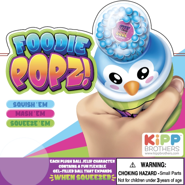 Foodie Popz Squeeze Toy - 6 Pieces Per Retail Ready Display 25320