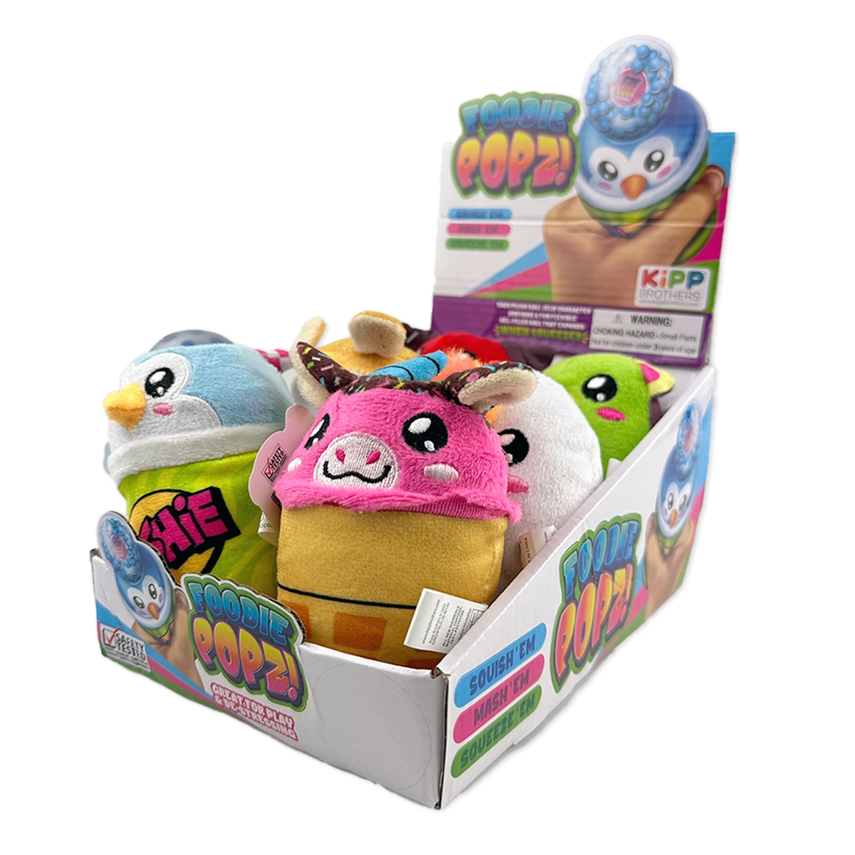 Foodie Popz Squeeze Toy - 6 Pieces Per Retail Ready Display 25320