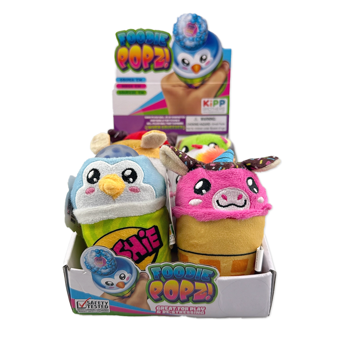 Foodie Popz Squeeze Toy - 6 Pieces Per Retail Ready Display 25320