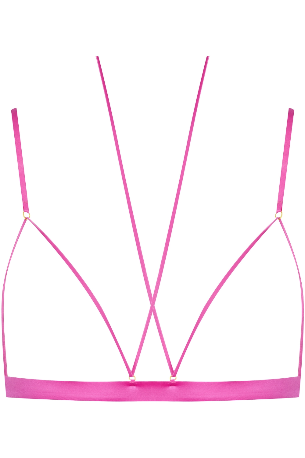 French Kiss Open Triangle Bra Pink
