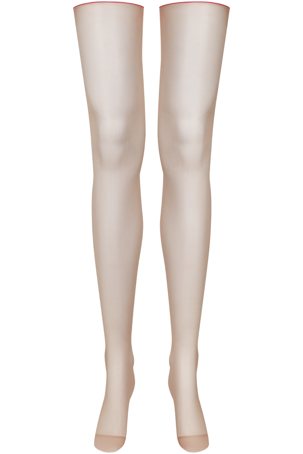 Ginger Snap Cut & Curled Pink Seam Stockings 20 Denier