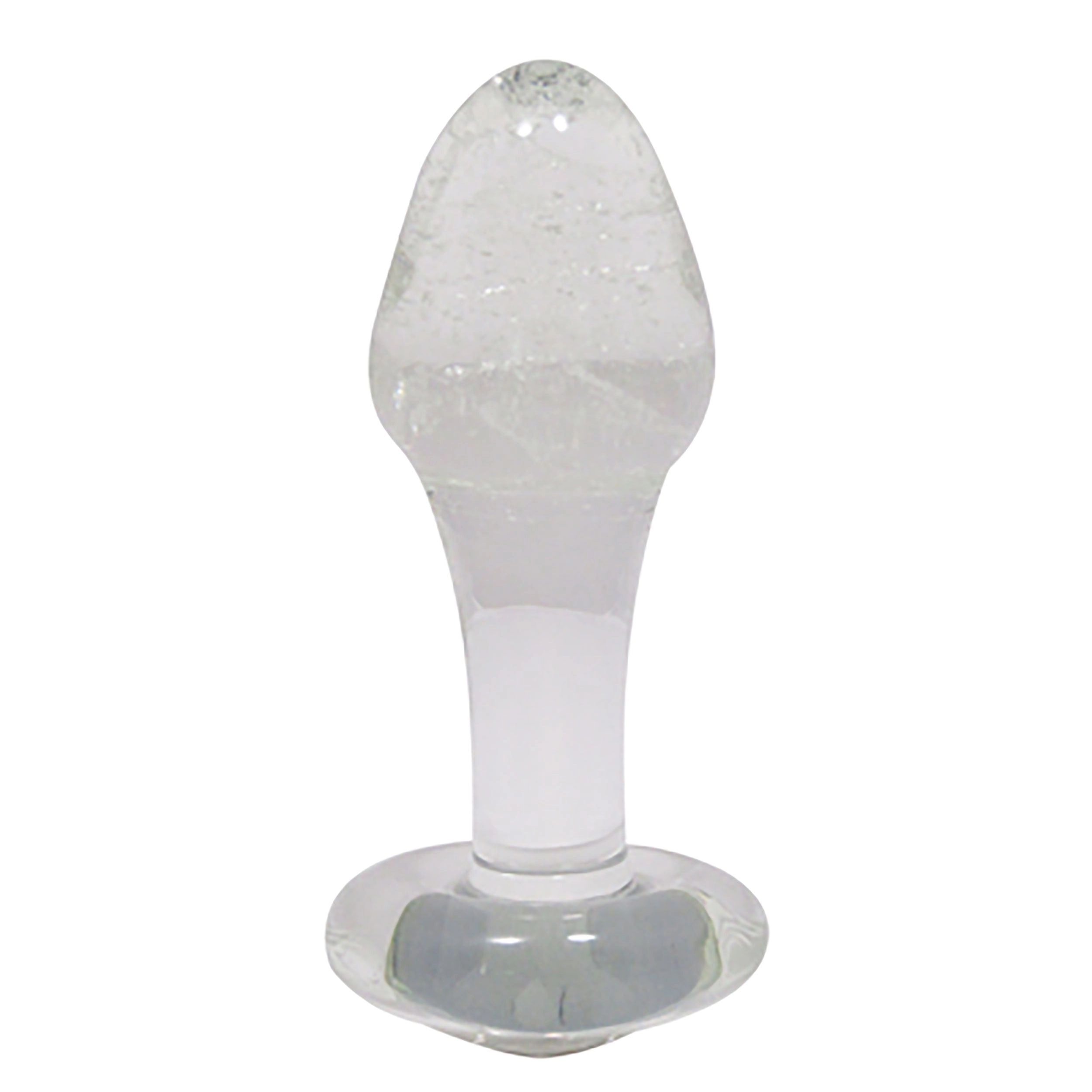 Glass Erotic Play Glow in the Dark Jeweled Anal Plug