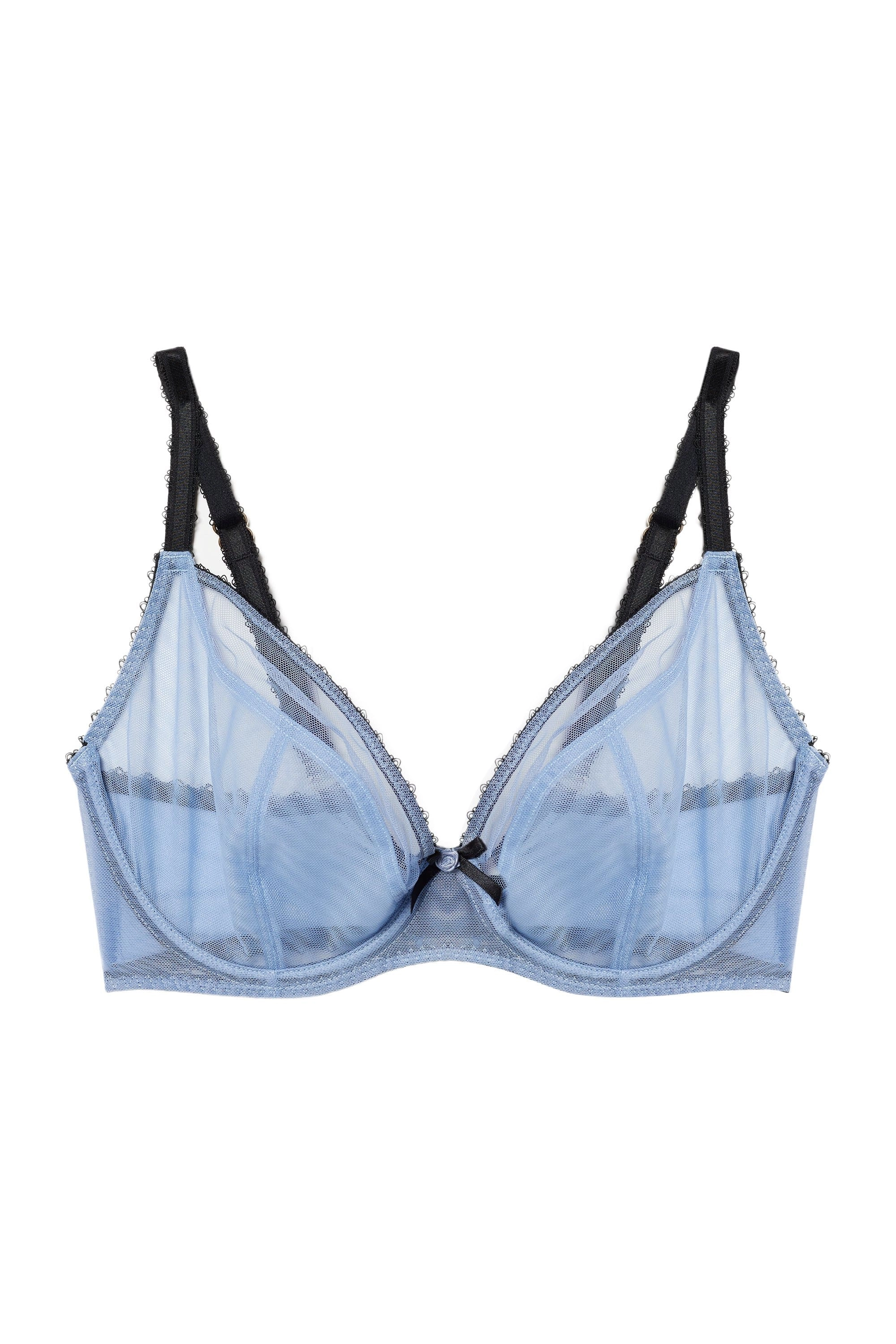 Grace Lavender Mesh Plunge Bra