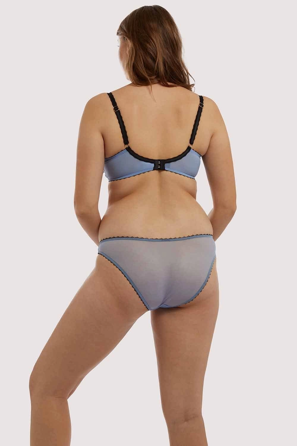 Grace Lavender Mesh Plunge Bra