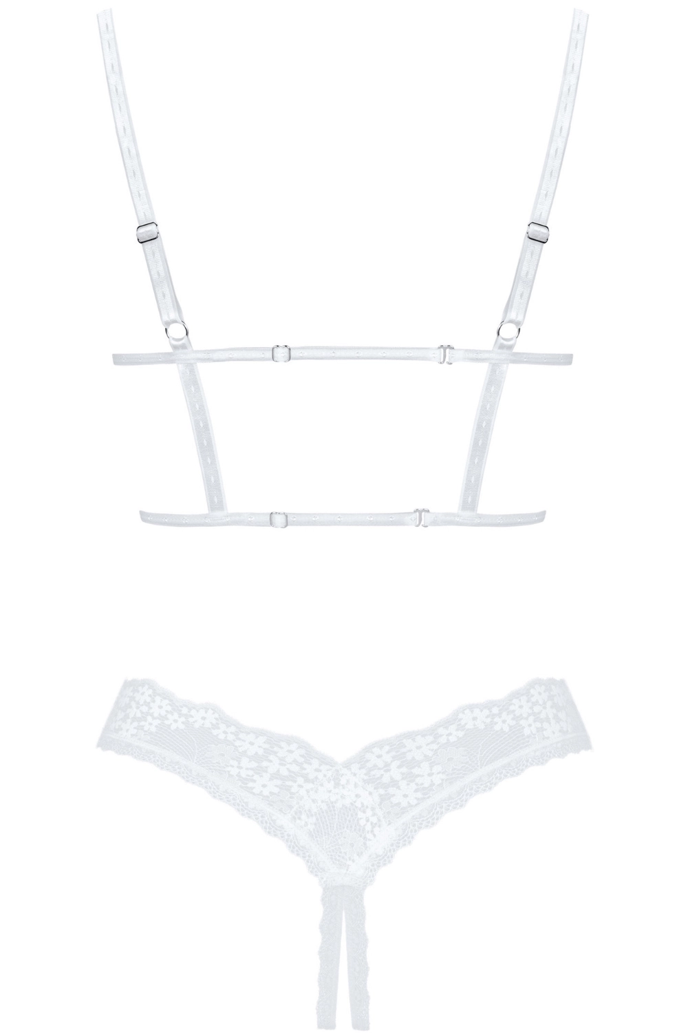Heavenlly Open Bra & Crotchless Thong
