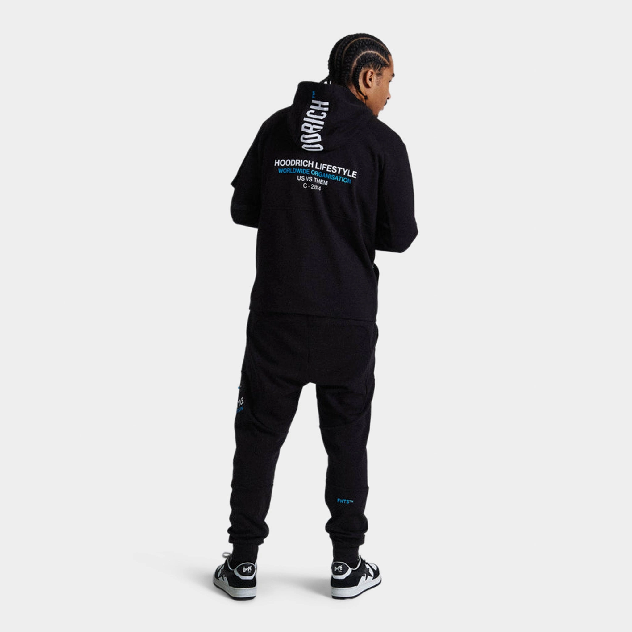 Hoodrich Circuit Hoodie Black / White - Blue Diva