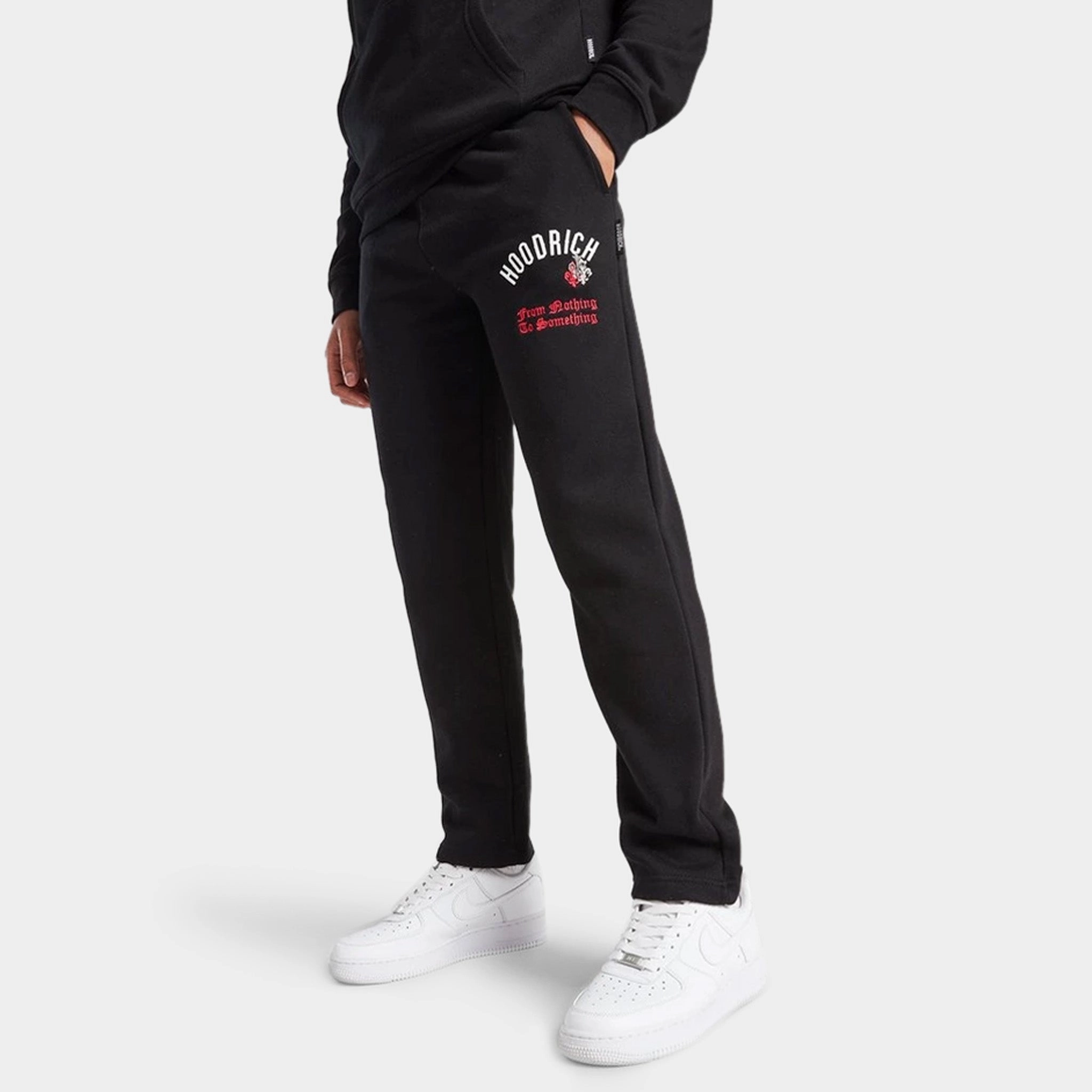 Hoodrich Junior Boys' Shadow Joggers Black / White - Lychee