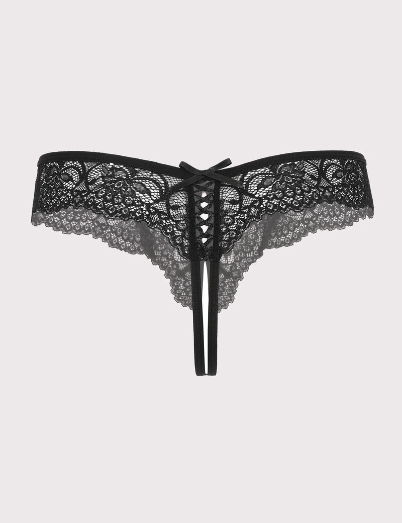 Lace Thongs Panties with Cute Bow