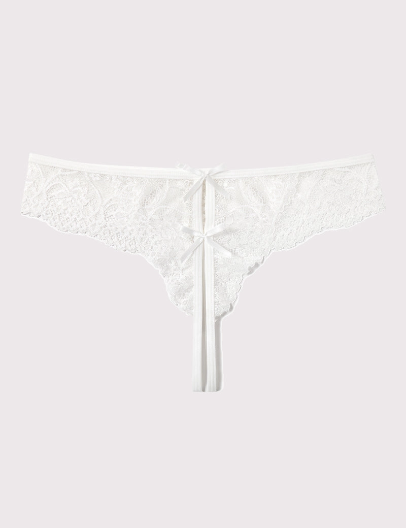 Lace Thongs Panties with Cute Bow