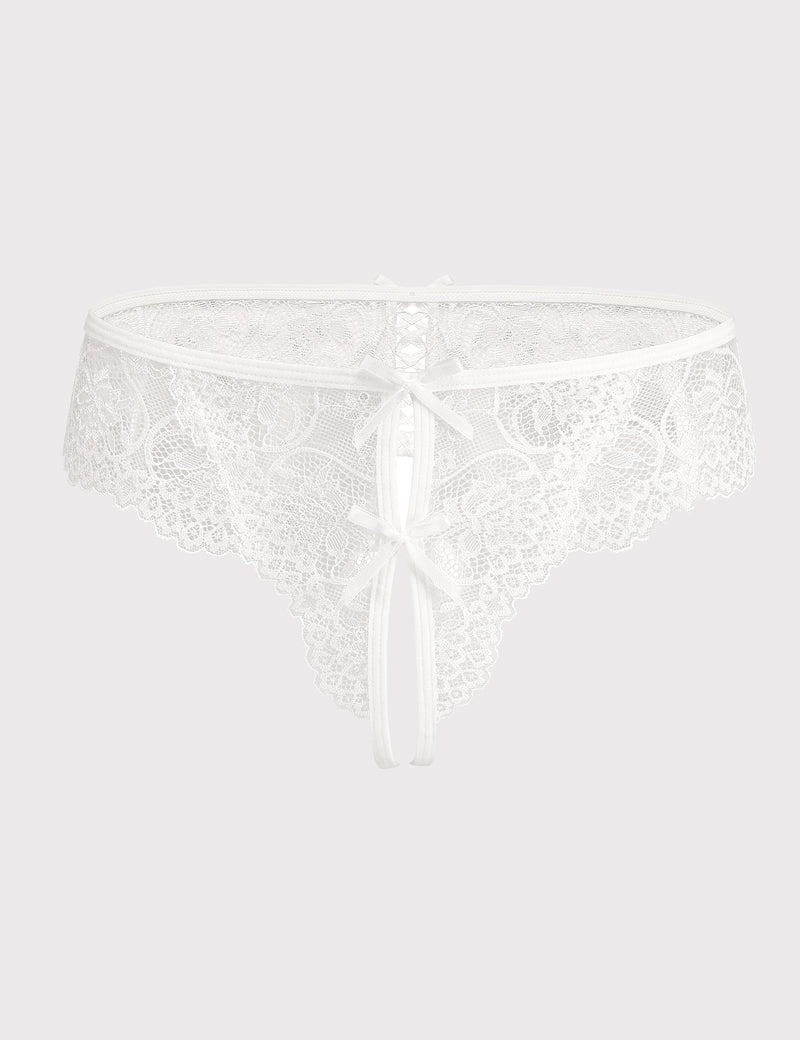 Lace Thongs Panties with Cute Bow