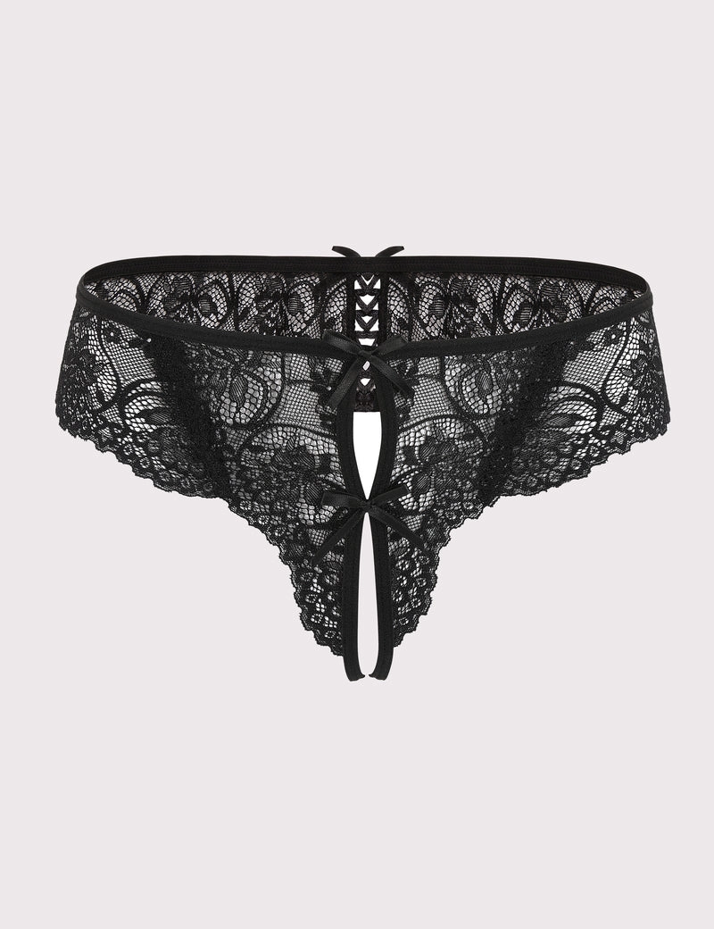 Lace Thongs Panties with Cute Bow
