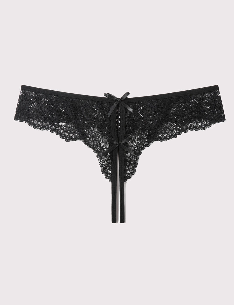 Lace Thongs Panties with Cute Bow