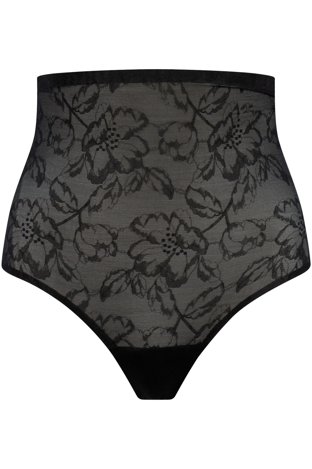 Lacy High Waist Shaping Thong