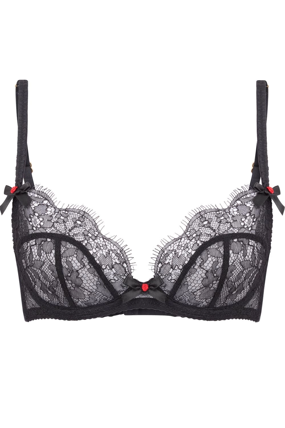 Lorna Lace Plunge Bra Black