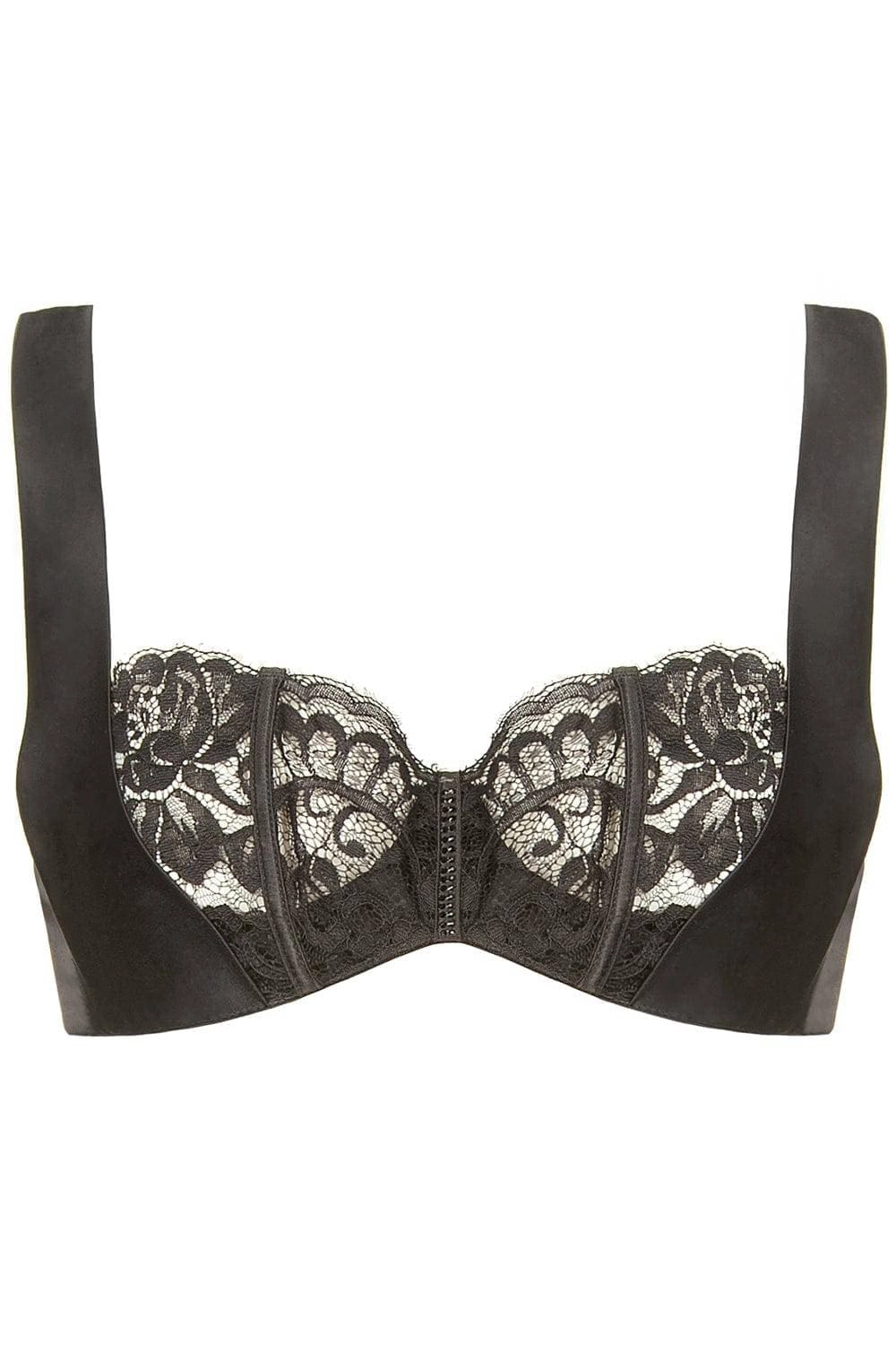 Marlene Underwired Bra with Swarovski Crystals in Black