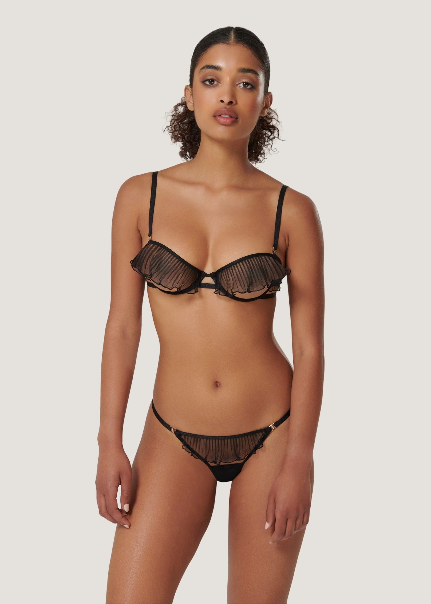 Matisse Semi-Open Wired Bra (Black)