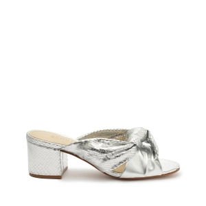 Mindy Mid Block Metallic Sandal