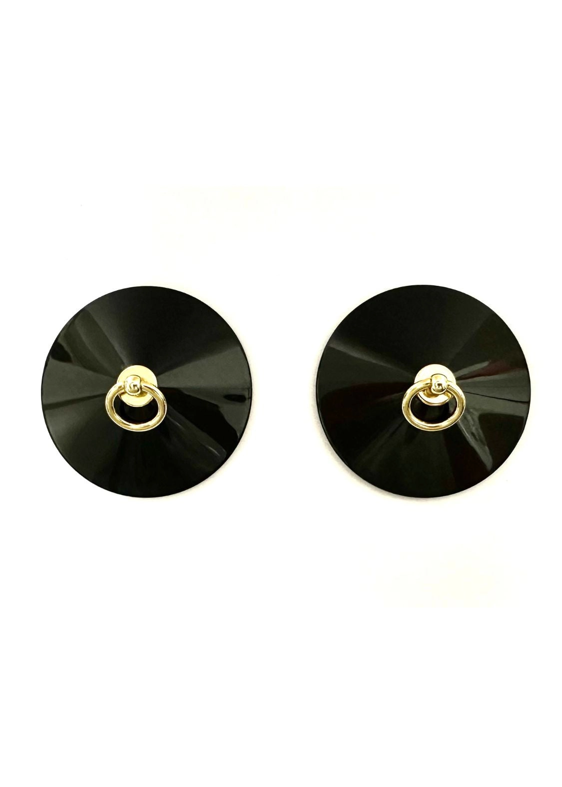 Mini Ring Nipple Cover (Black/Gold)