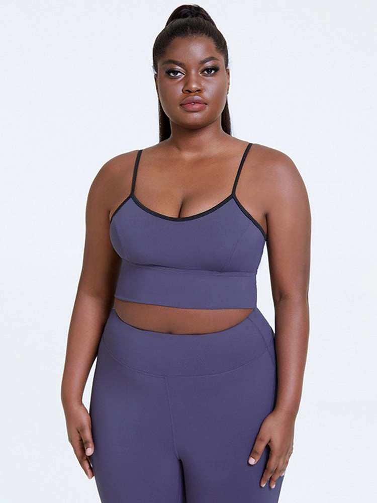 Plus Size Sexy Yoga Tank Crop Top Leggings Sets
