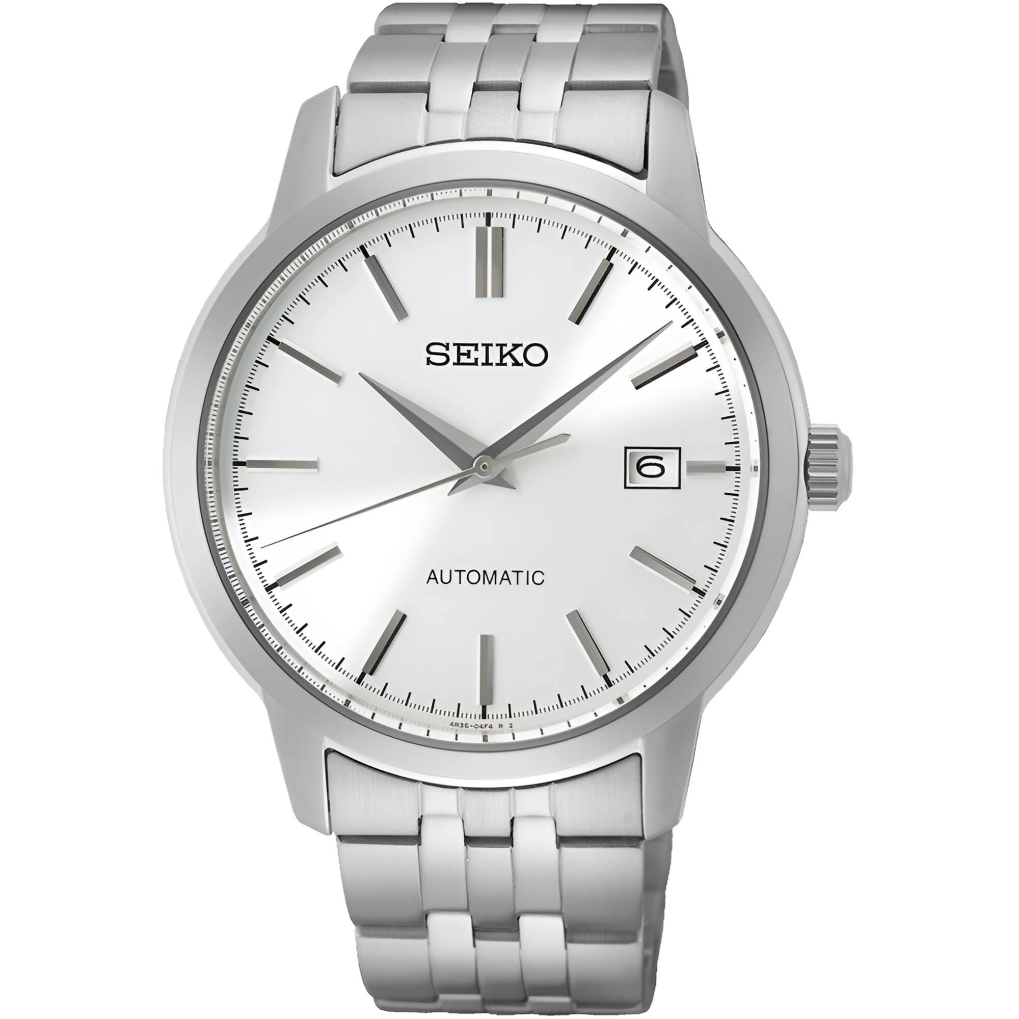 Seiko Men's Watch - Essentials Automatic Silver Tone Dial Steel Bracelet | SRPH85