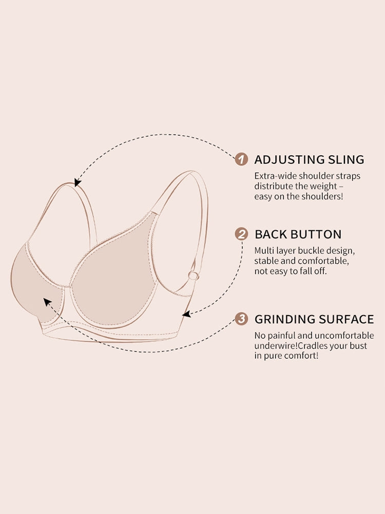 Sexy Ultra-thin Mesh Non-padded Full Coverage Bra