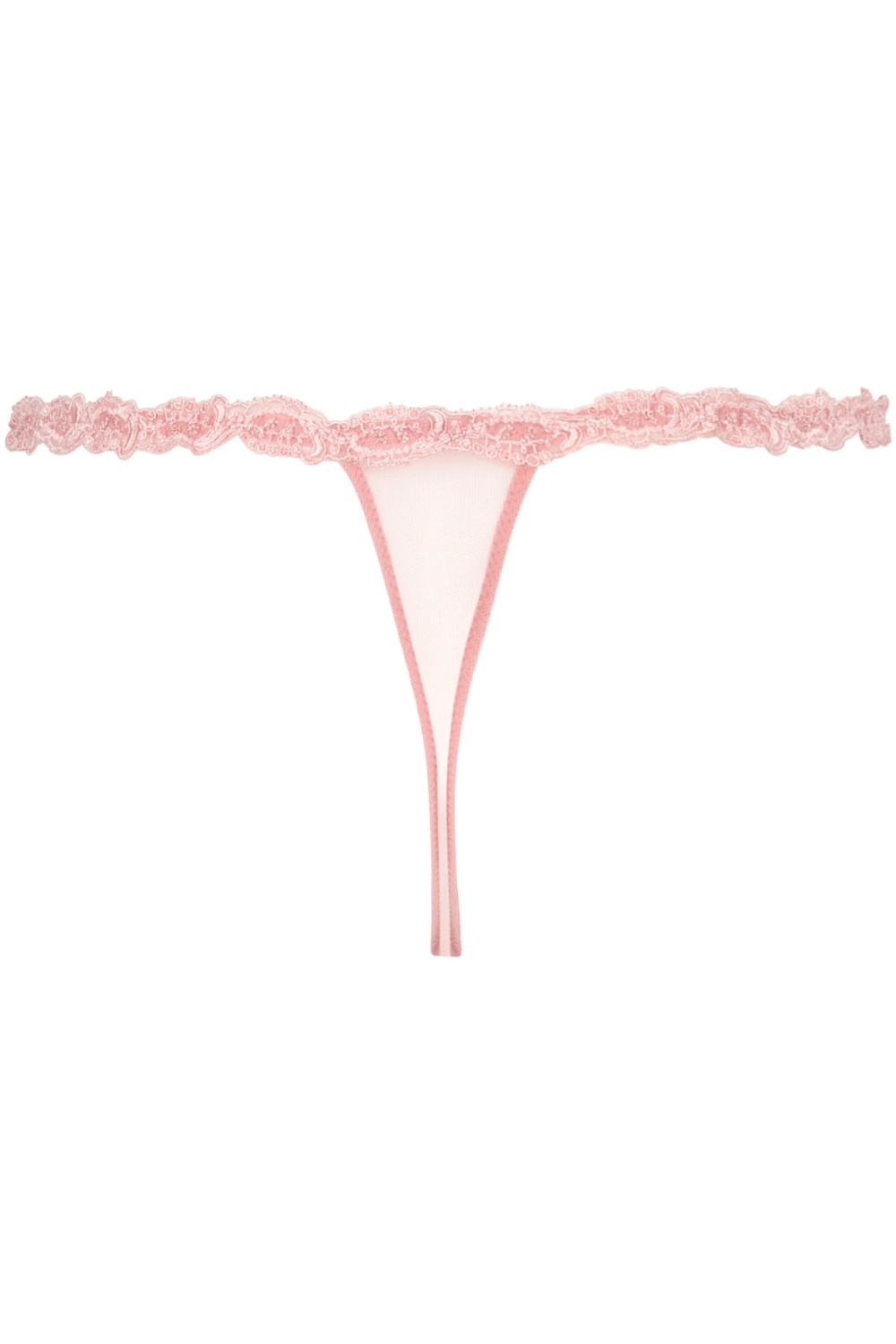 Splendeur Soie Sexy Thong Rose