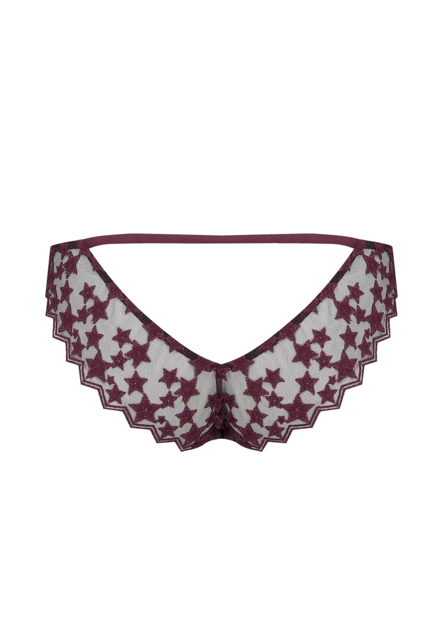 Stella Ouvert Brazilian Knicker (Plum)