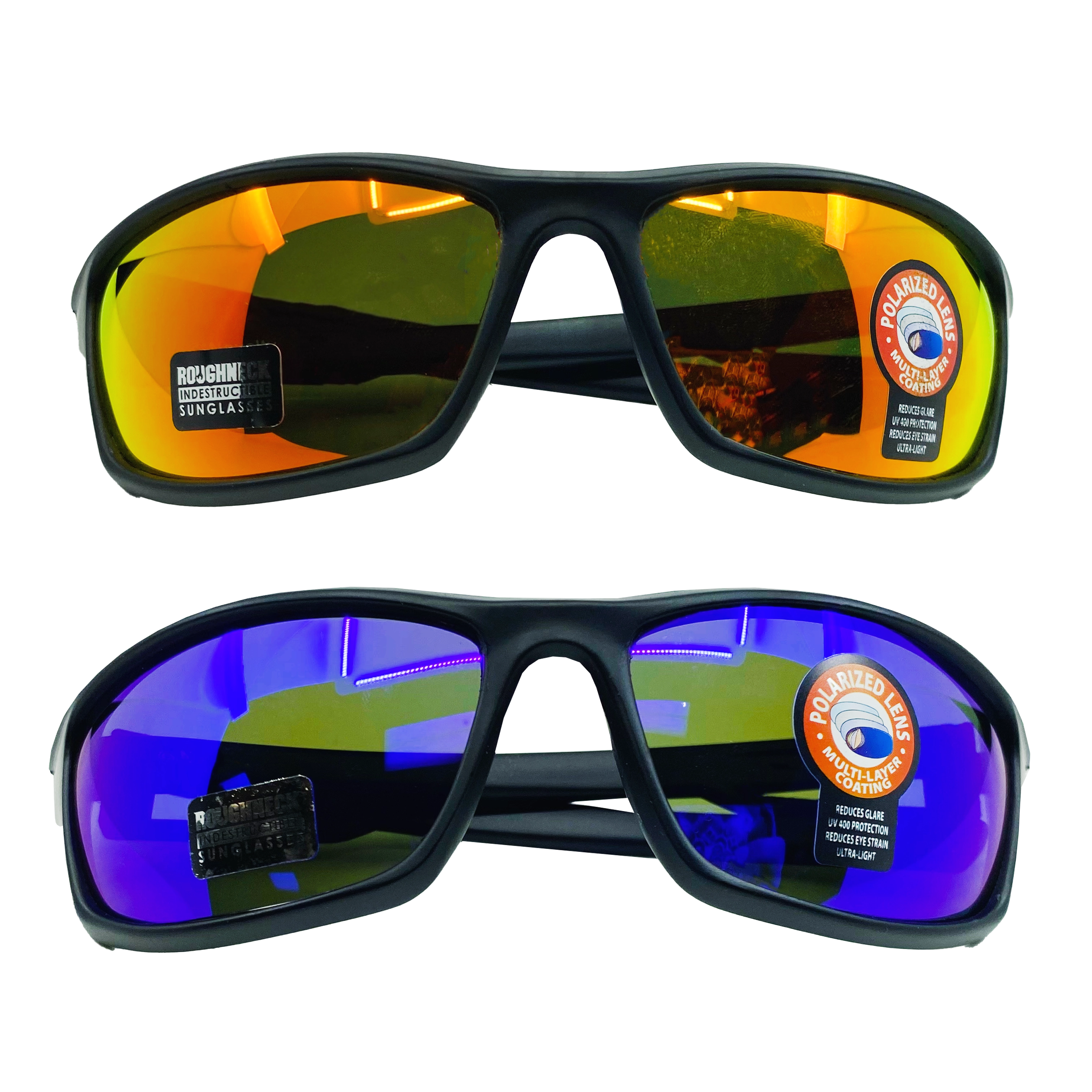 Sunglasses Roughneck Indestructible Assortment - 6 Pieces Per Pack 22487