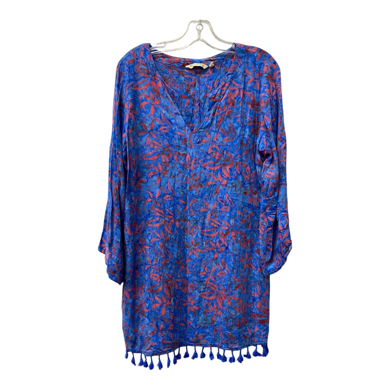 Swimwear Cover-Up By Soft Surroundings In Blue & Red, Size:S