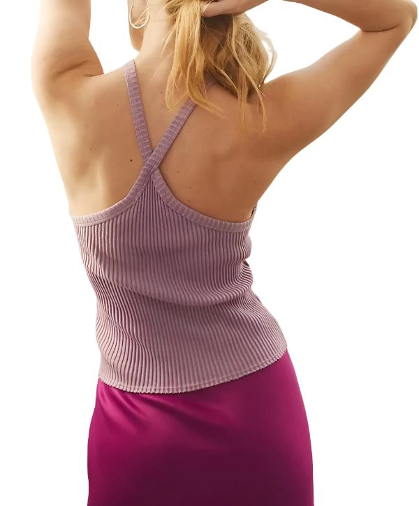 TLA Ribbed Halter Top