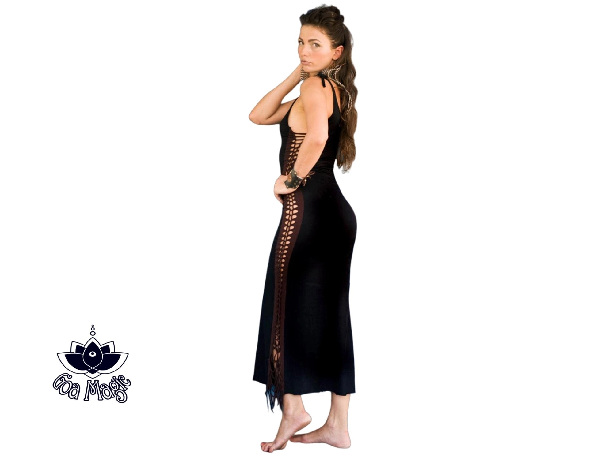 Wholesale - Black Maxi Dress, Long Boho Dress