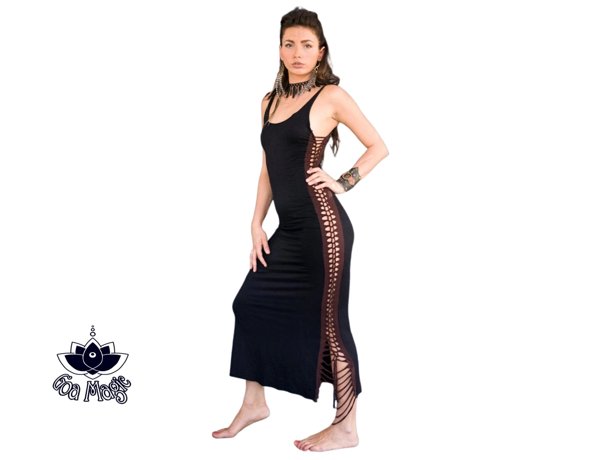 Wholesale - Black Maxi Dress, Long Boho Dress